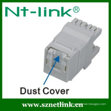 2014 Netlink Best-sell Dupla Cat.6 UTP RJ45 Keystone Jack Com Tampa de Poeira